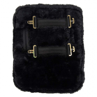 Chest Expander Vegan Sheepskin 2 Buckles Black