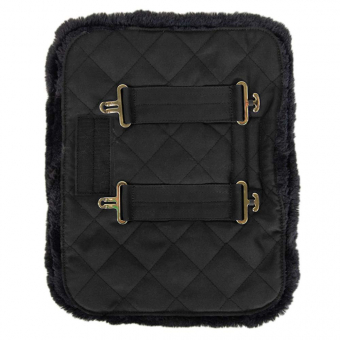 Chest Expander Quilted with Vegan Sheepskin Black