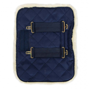 Chest Expander Quilted with Vegan Sheepskin Navy Blue
