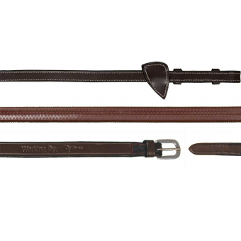 Rubber Reins 13mm WC Brown Pony in the group Horse Tack / Reins / Rubber Reins at Equinest (5230261)