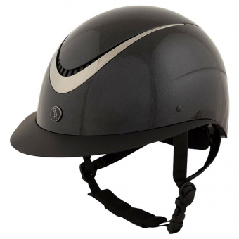 Riding Helmet Theta Plus Glossy Black/Gunmetal