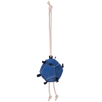 Horse Toy Ball Loop in Suede Blue