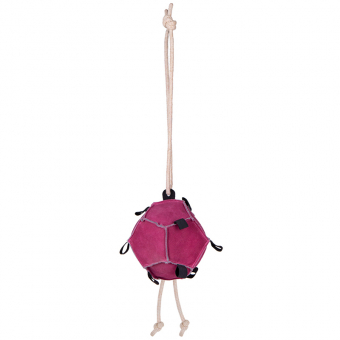 Horse Toy Ball Loop in Suede Pink