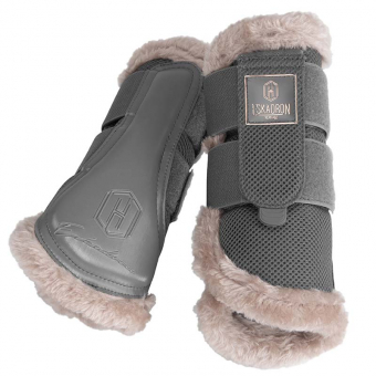 Brushing Boots Mesh Fauxfur Heritage Light Gray