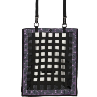 Hay Bag Slowfeeder Turnout Bows Black