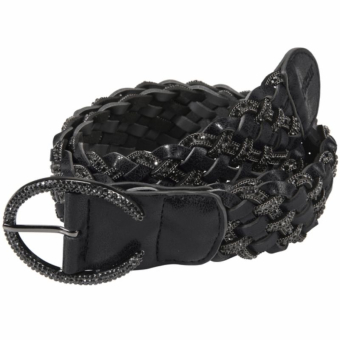Belt Braided Stone Black