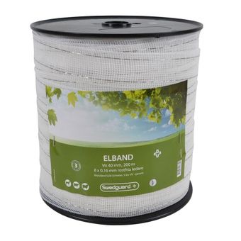 Electric Tape 40mm White 200m