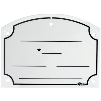 Stable Door Nameplate 20x27cm Silver