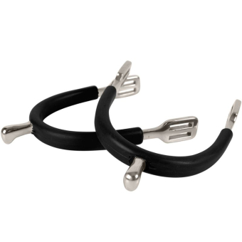 Spurs HS Rubber-Coated 15mm Black/Silver