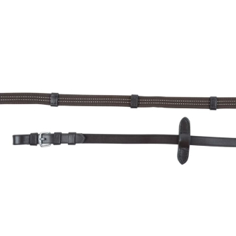 Web Reins with Reflective Details HS Brown