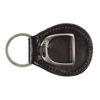 Keychain HS Stirrup Plate Brown/Silver