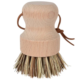 Round Hoof Brush Brown