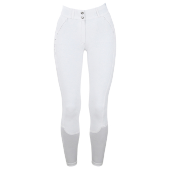 Riding Breeches ES Dressage Elite Full Grip White Perfection