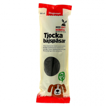 Poop Bags with Handles 60pcs Black