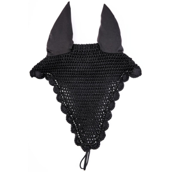 Long Ear Bonnet Deepcut Glitter Black