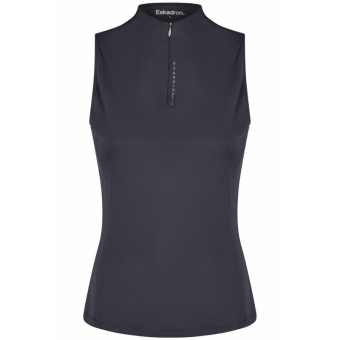 Riding Top Tank Half Zip Classic Sports Navy Blue