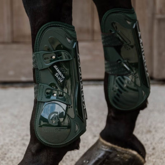 Tendon Boots Bamboo Elastic Dark Green