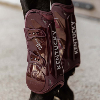 Tendon Boots Bamboo Elastic Bordeaux