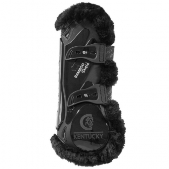 Tendon Boots Vegan Sheepskin Bamboo Elastic Black/Black