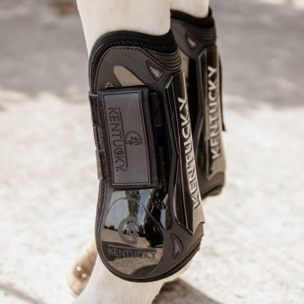 Tendon Boots Velcro Black