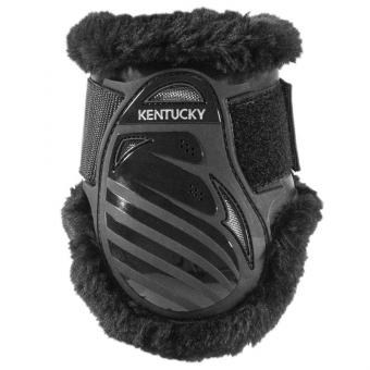 Fetlock Boots Young Vegan Sheepskin Black/Black