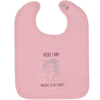 Bandana bib Bobby Light Pink