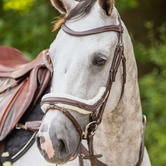 Anatomic Bridle Ontario Faux Fur Brown