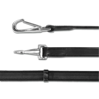 Reins Anti-Slip Snap Buckle Black