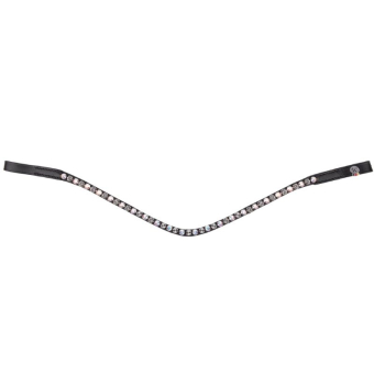 Browband Glam X-Line Black/Pearl/Grey
