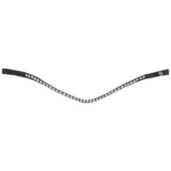 Browband Glam X-Line Black/Silver 