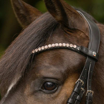 Browband Shine X-Line Black/Pink