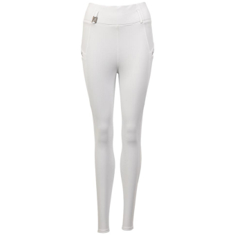 Riding Tights Tregging Exposure Silicone White