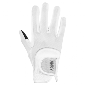 Riding Gloves Technical Mesh White