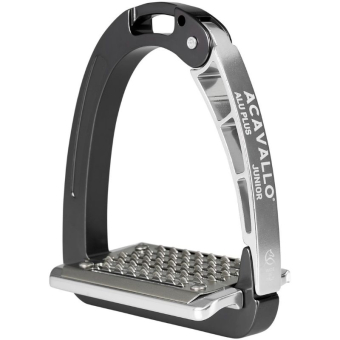 Stirrups Kids/Junior Arena Aluplus Charcoal