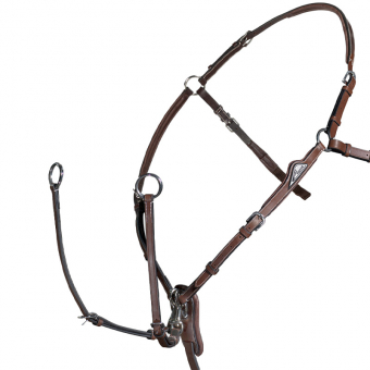 Martingale with Attachment Brown C in the group Horse Tack / Martingale & Breastplate / Breastplate at Equinest (BJ202-CBR)