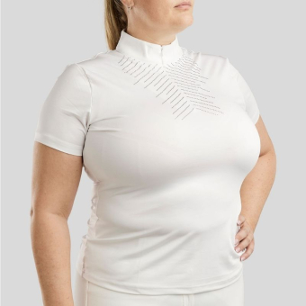 Competition Top Bling Curve White