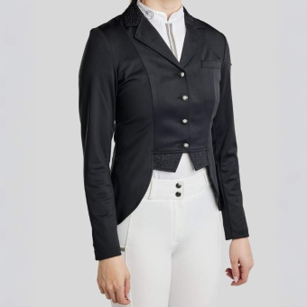 Short Dressage Tailcoat Softshell Black