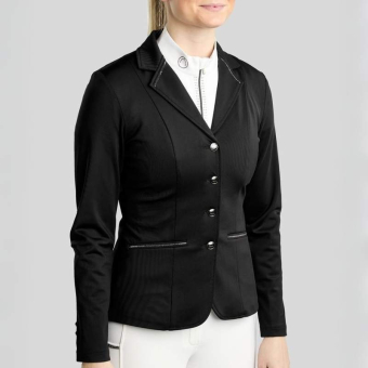 Competition Jacket MoKira Softshell Gun Metal Crystals Black