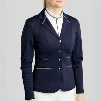 Competition Jacket MoKelly Softshell Gun Metal Crystals Navy Blue