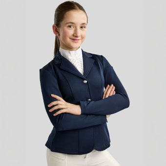 Competition Jacket Kids/Junior Crystals Navy Blue