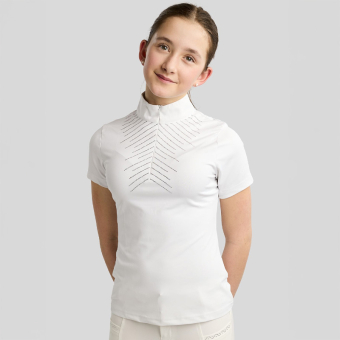 Competition Top Kids/Junior Bling White