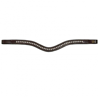 V-shaped Browband Swarovski DC Brown