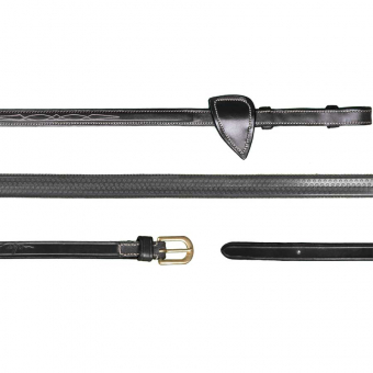 Rubber Reins 13mm DC Black