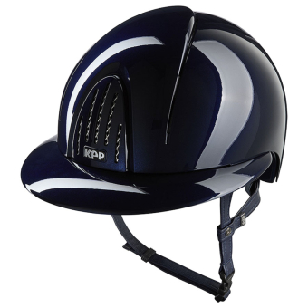 Riding Helmet Smart Nova Metal Polish Polo Navy Blue