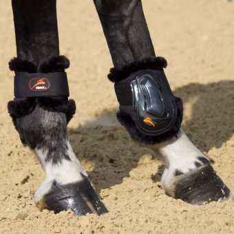 Fetlock Boots eAirshock Legend Velcro Fluffy Black