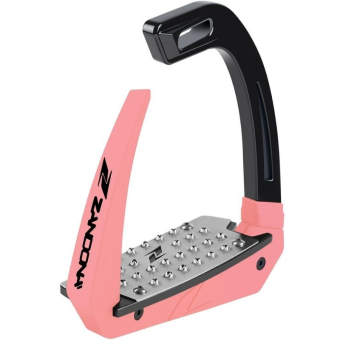 Safety Stirrups Omnia Black/Pink