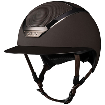 Riding Helmet Star Lady Chrome Brown