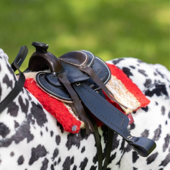 Western Saddle Toy Pony Black
