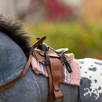 Western Saddle Pad Toy Pony Light Pink