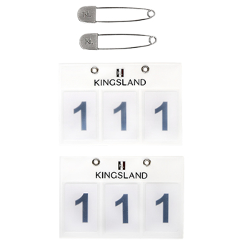 Number Bib Classic 2-pack White